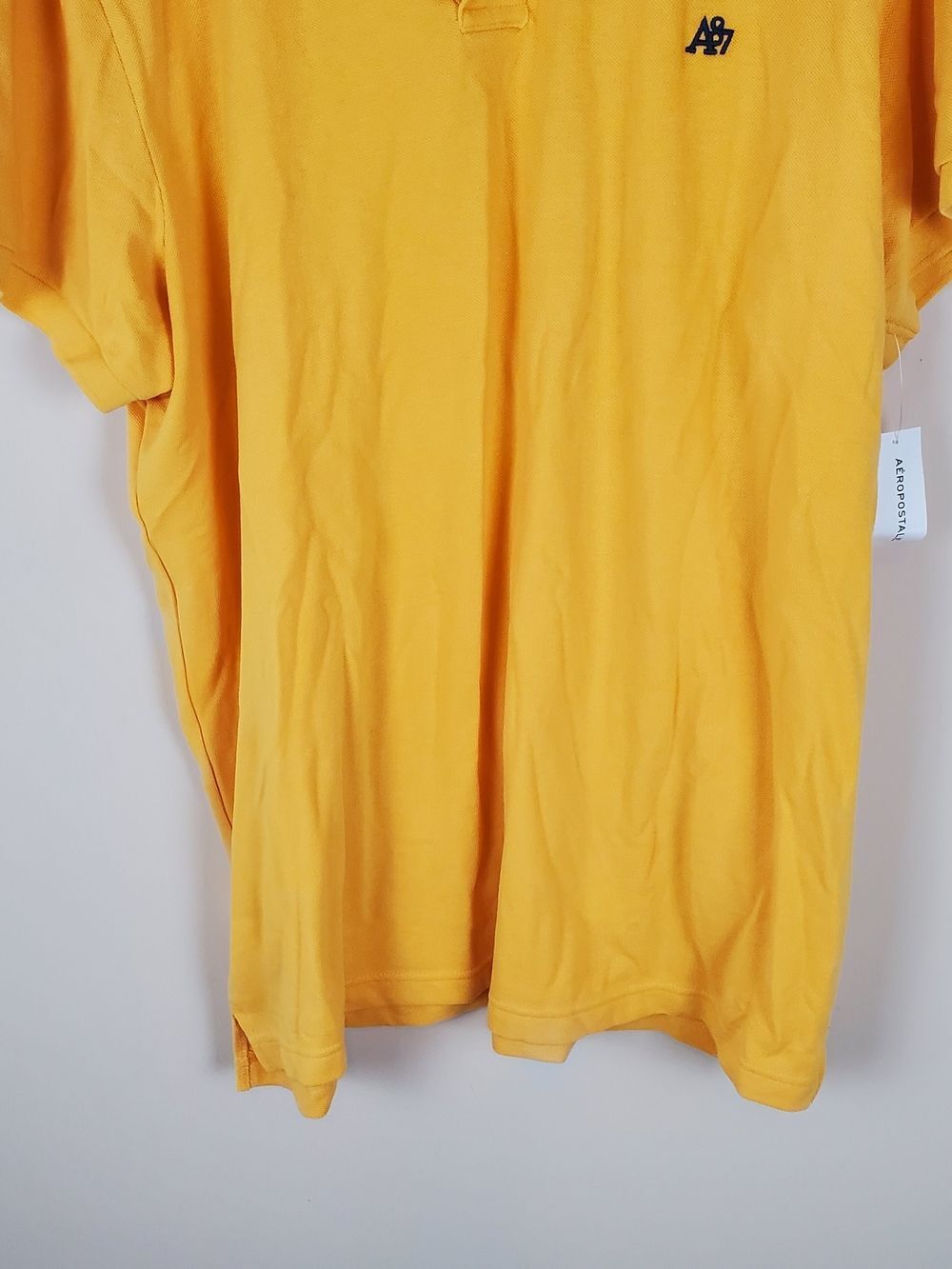 Aeropostale Aero Impact Mustard Yellow Polo Shirt Size 3Xl - Picture 3 of 7